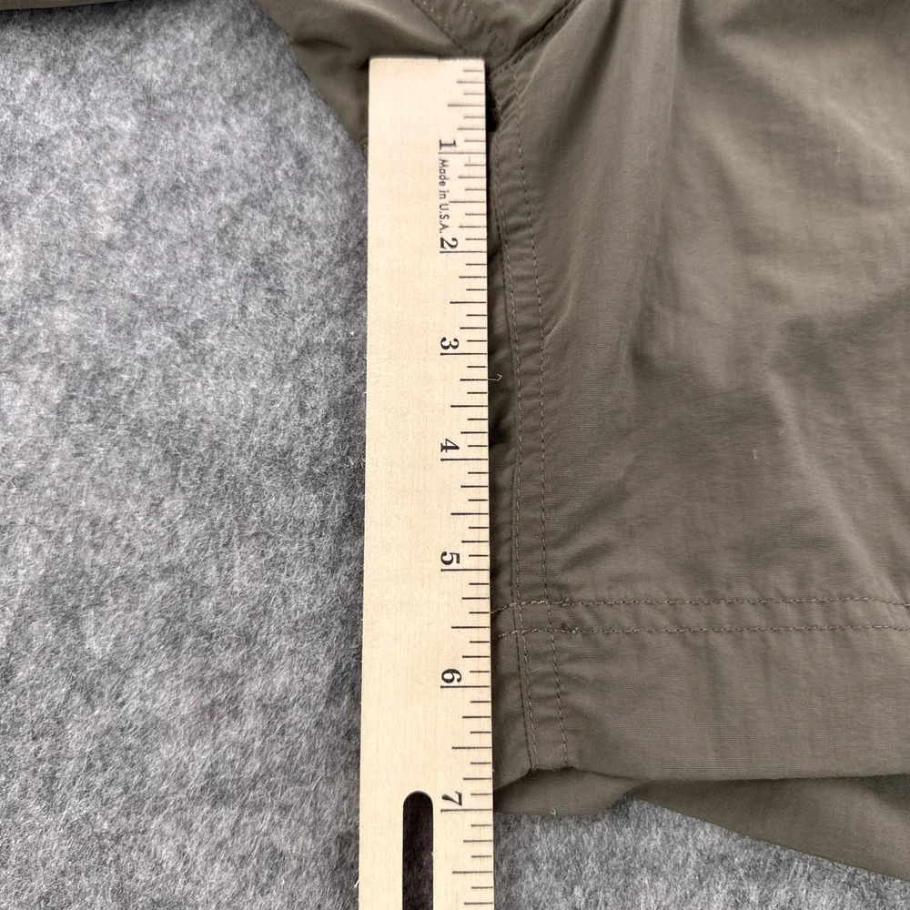 Patagonia Shorts Mens Large Olive Nylon Hiking Quick Dry Zip Pocket Belt Loops